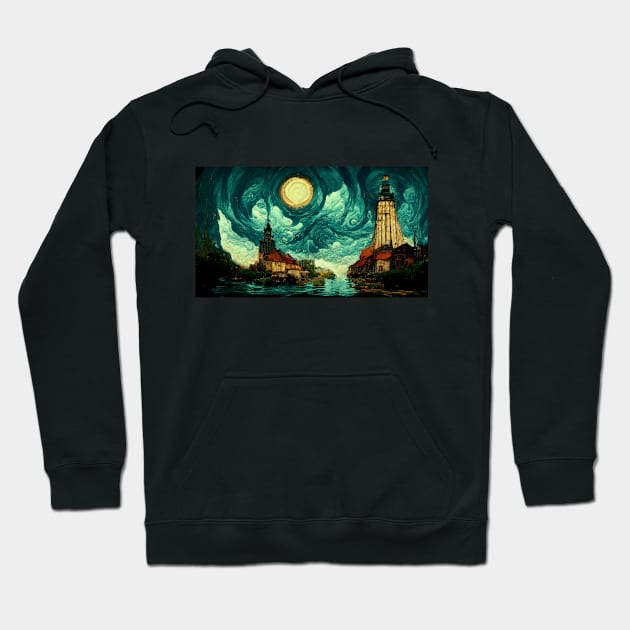 The Sky of Vincent Van Gogh (day29） Hoodie by 1st Studio